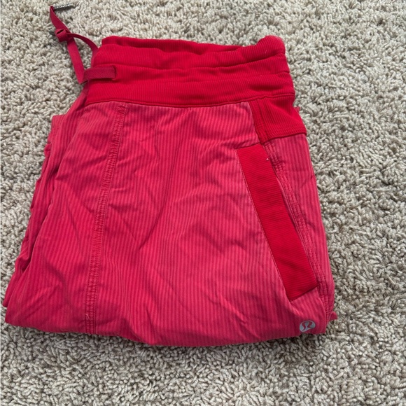 Red Drawstring Pants - Picture 2 of 3